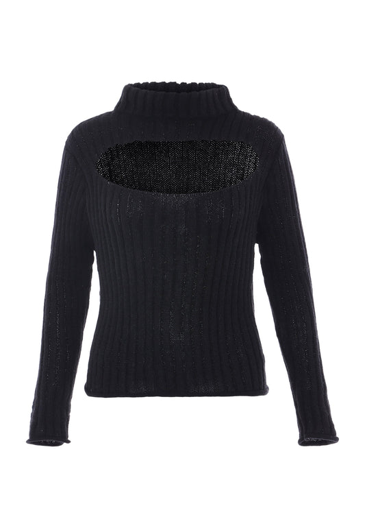 Aleva Women's Sweater With Cut Out